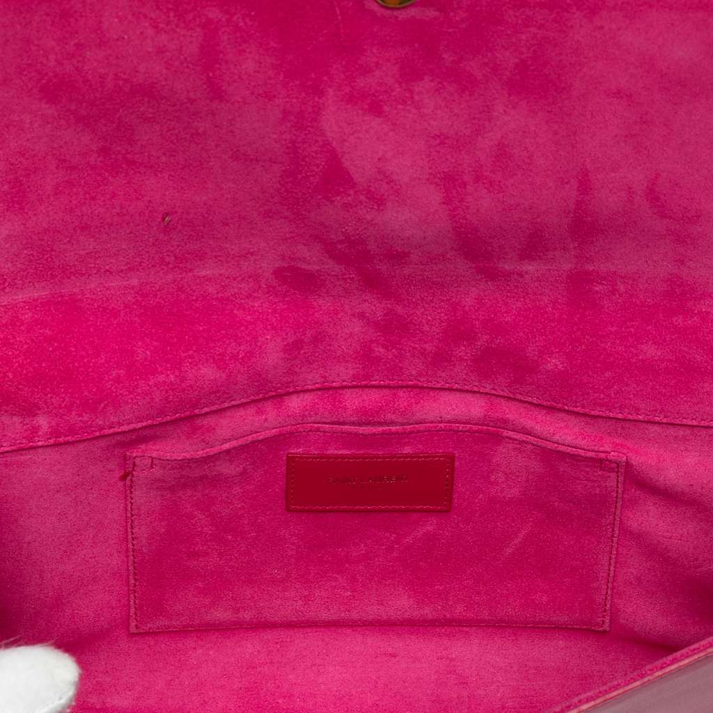 Saint Laurent Leather Chyc Ligne Clutch - 4