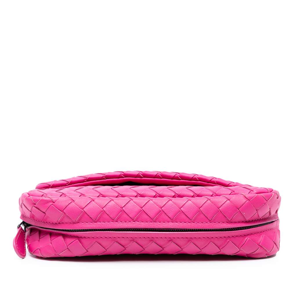 Bottega Veneta Mini Nappa Intrecciato Expandable Chain Flap Crossbody - Image 6