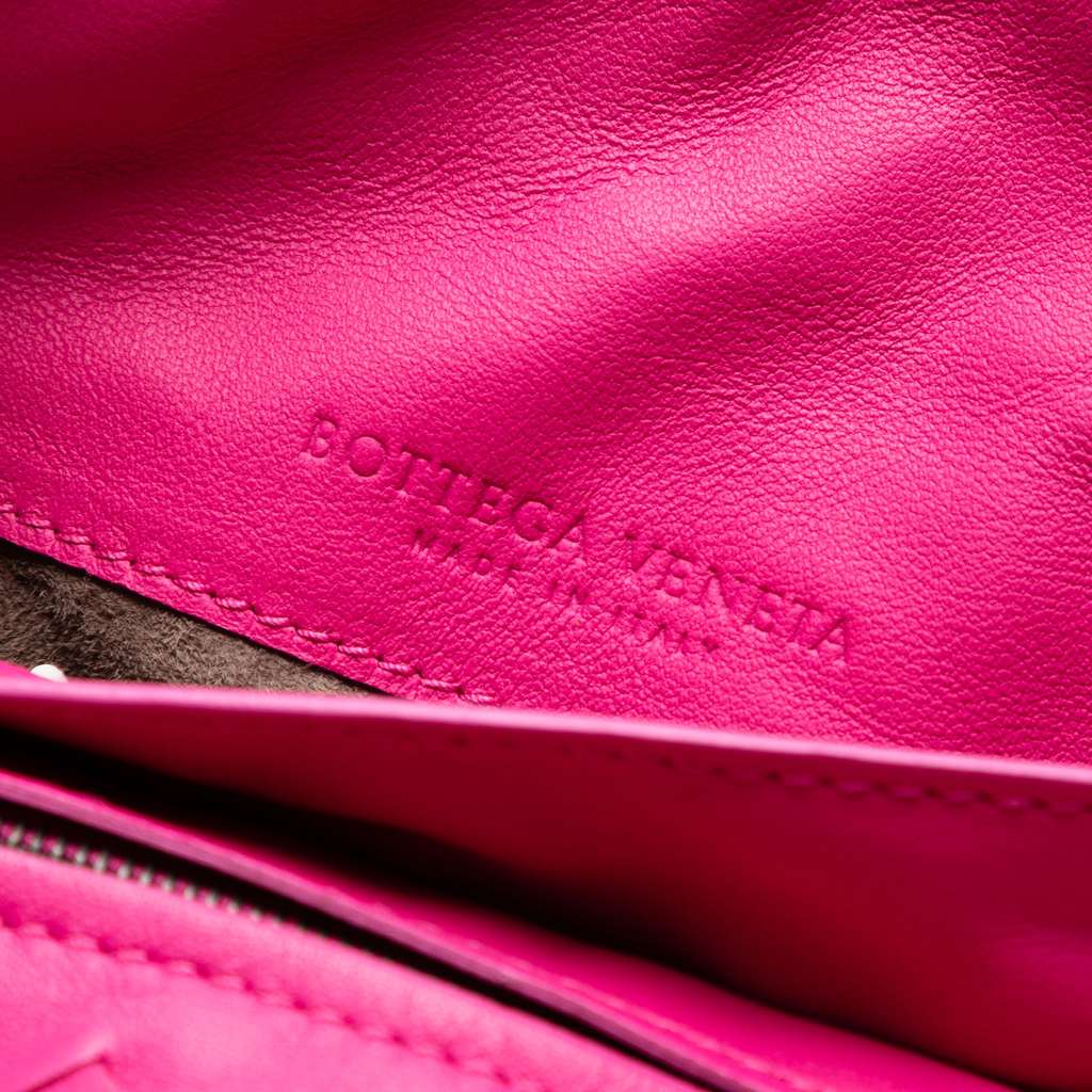 Bottega Veneta Mini Nappa Intrecciato Expandable Chain Flap Crossbody - Side view