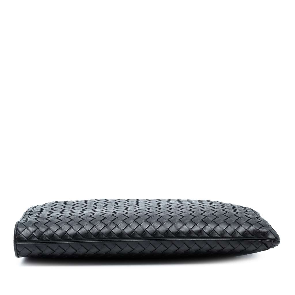 Bottega Veneta Leather Intrecciato Clutch - Image 6