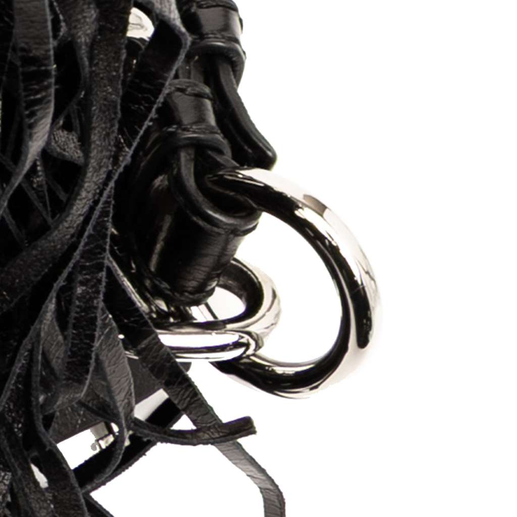 Prada Vitello Shine Fringe Studded Flap Hobo - Detail 1