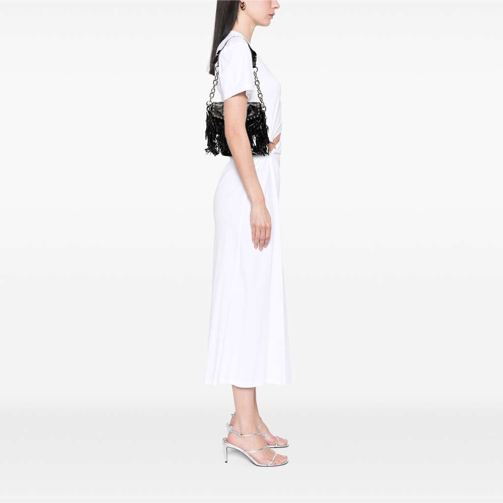 Prada Vitello Shine Fringe Studded Flap Hobo - Detail 2