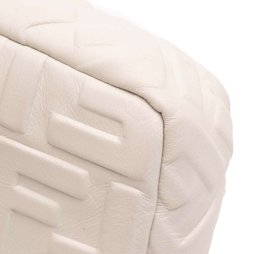 Fendi Mini Zucca Embossed Leather Baguette Satchel - Detail 2