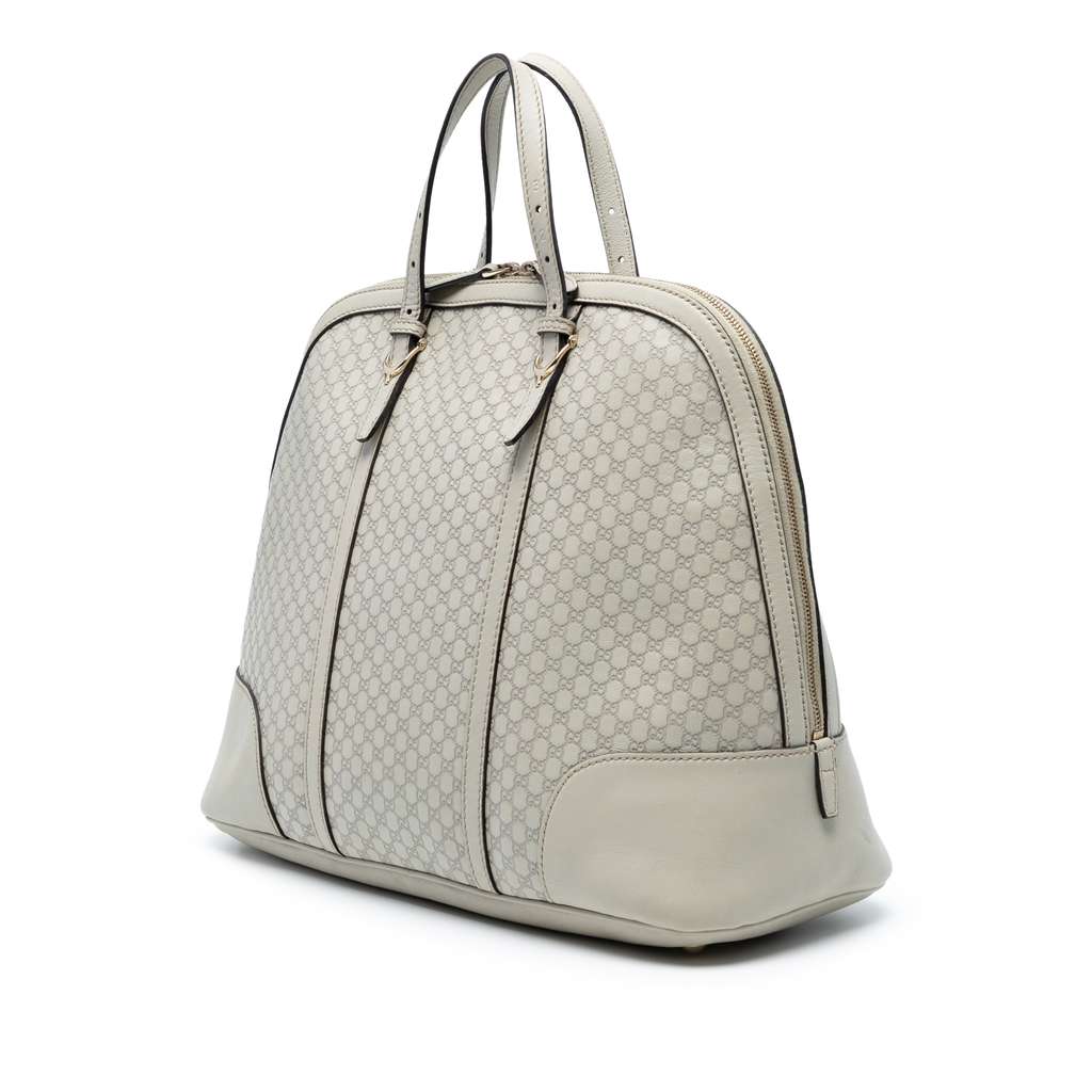 Gucci Large Microguccissima Nice Dome Top Handle Bag - Back view