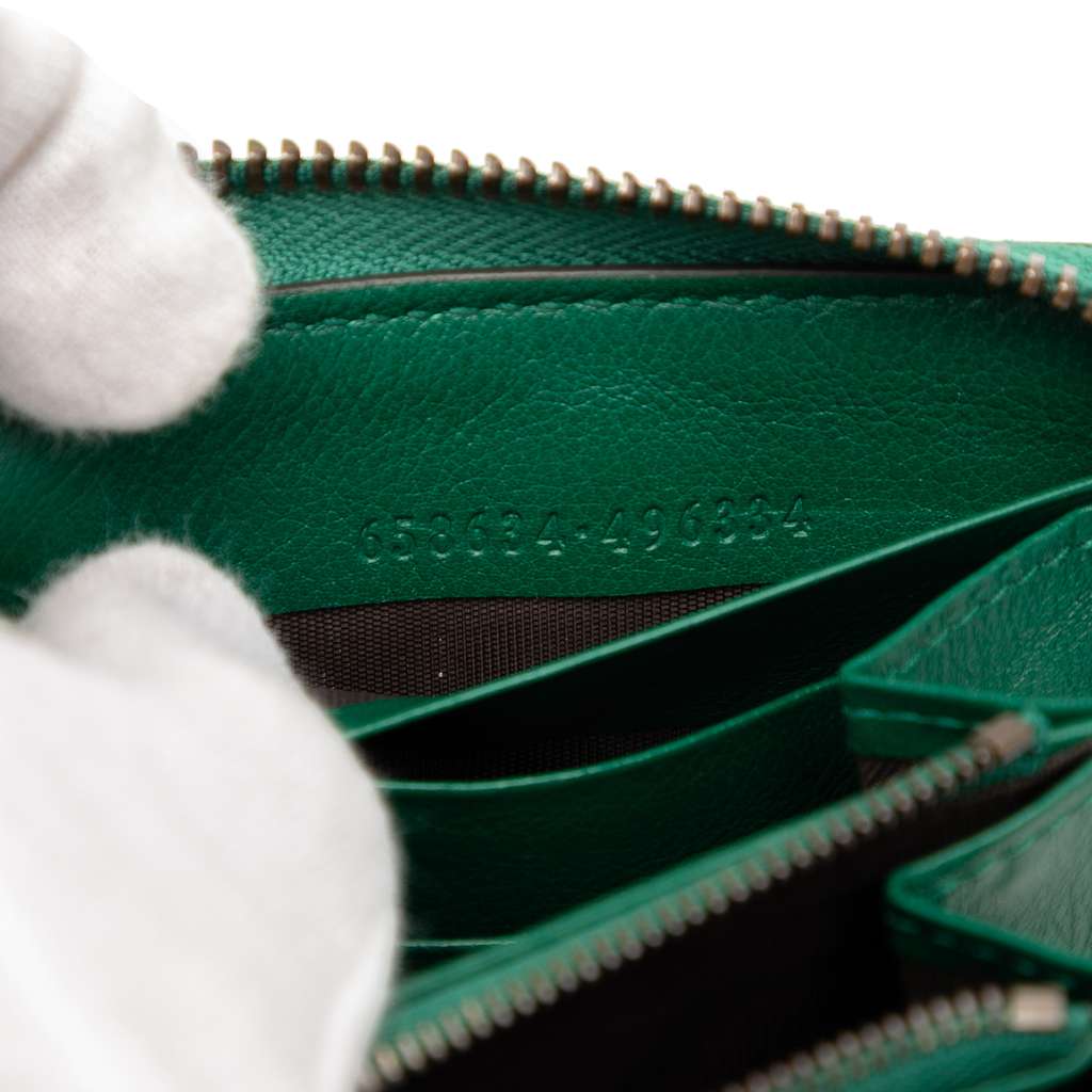 Gucci Leather Bamboo Diana Zip Around Wallet - Detail 1