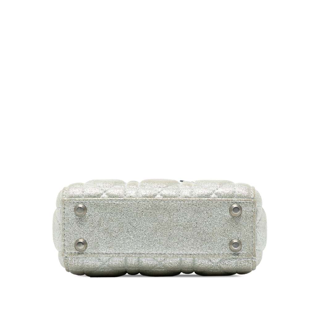 Dior Micro Metallic Calfskin Cannage Lady Dior - Image 6