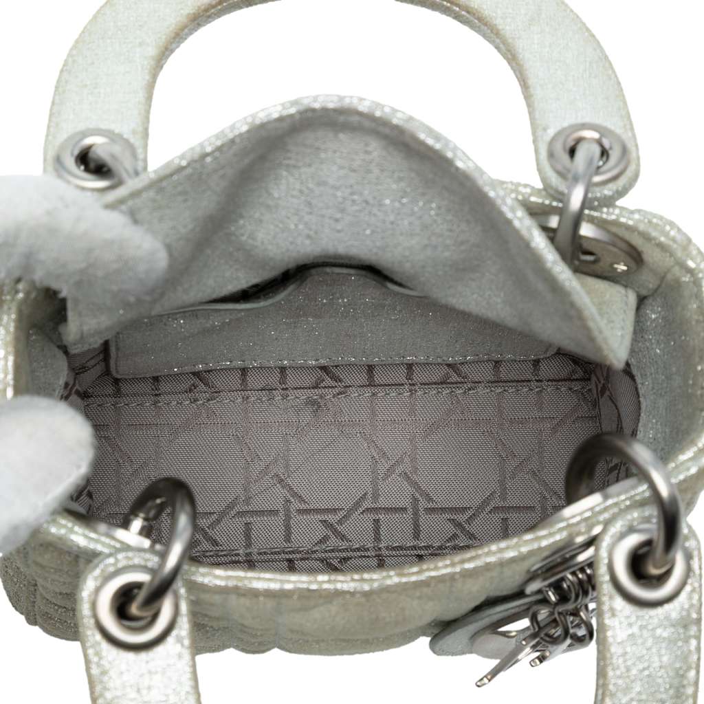 Dior Micro Metallic Calfskin Cannage Lady Dior - 4