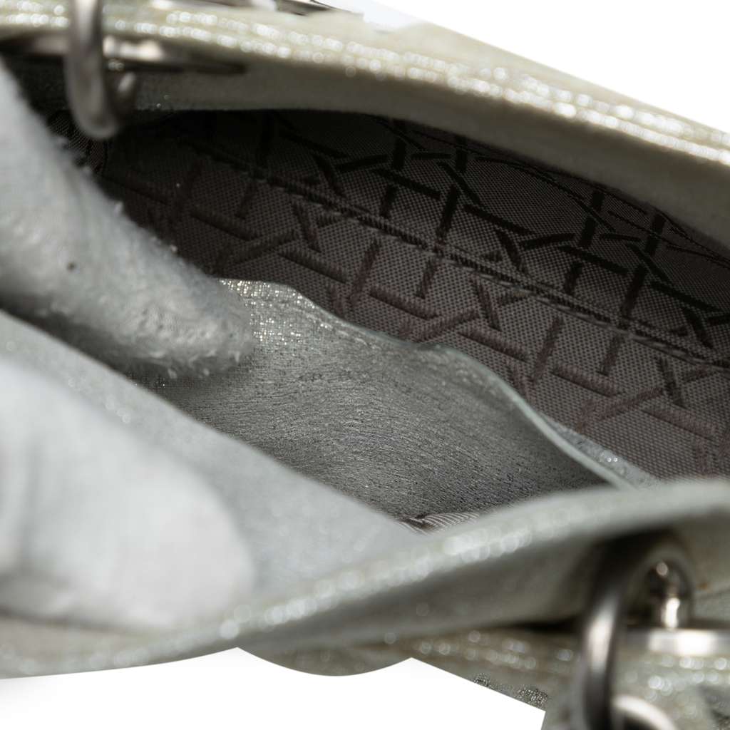 Dior Micro Metallic Calfskin Cannage Lady Dior - Detail 1