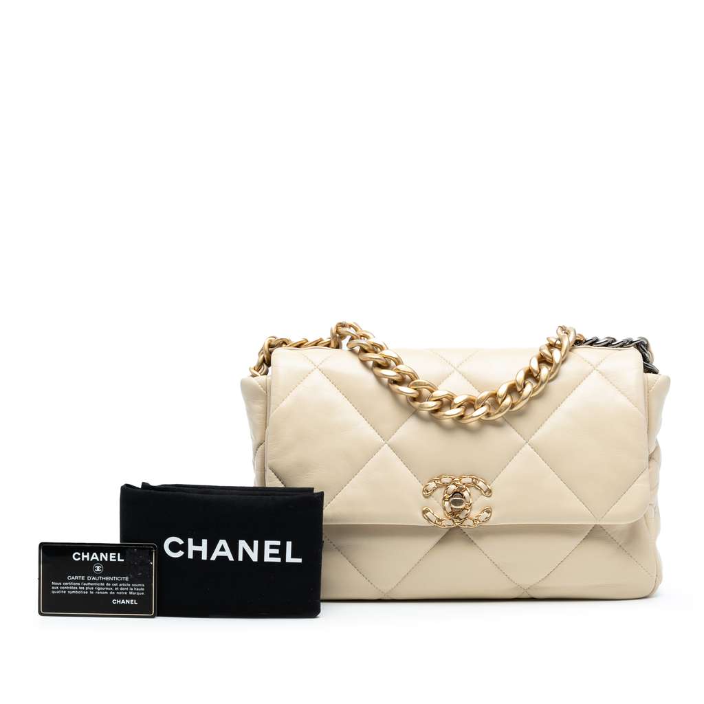 Chanel Large Lambskin 19 Flap - Image 10
