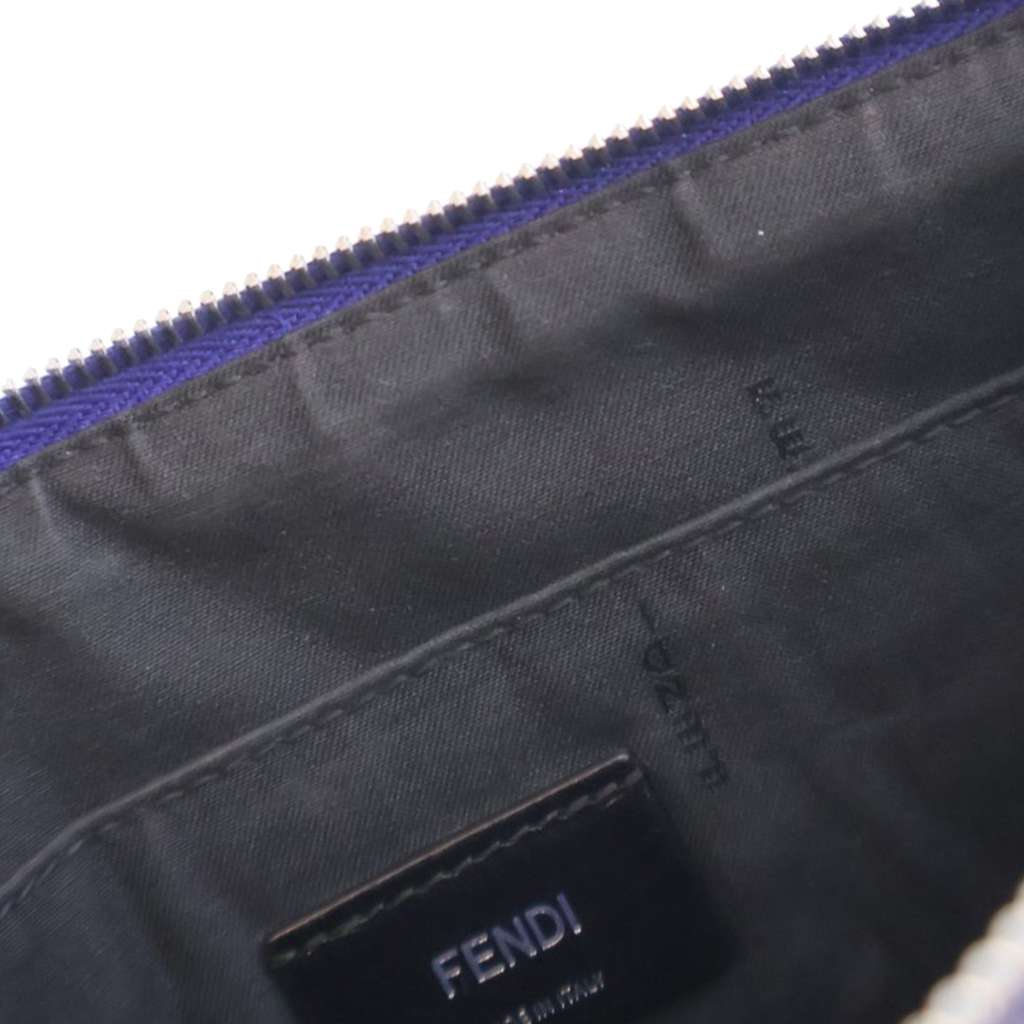 Fendi FF 1974 Embossed Leather Clutch - Detail 1
