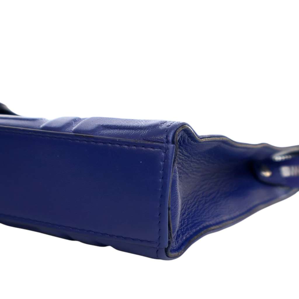 Fendi FF 1974 Embossed Leather Clutch - Image 11