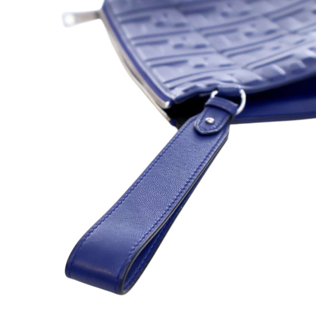Fendi FF 1974 Embossed Leather Clutch - Image 12