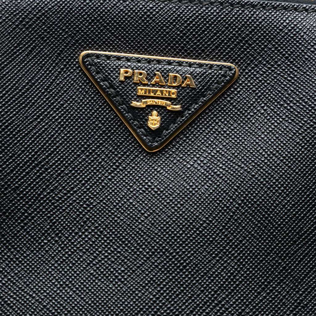 Prada Large Saffiano Lux Galleria Double Zip Satchel - Side view