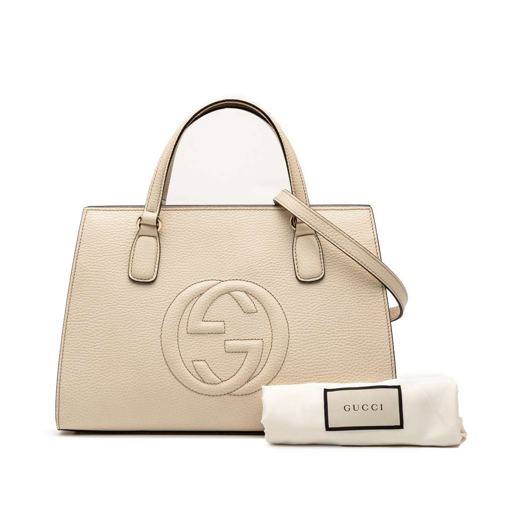 Gucci Medium Leather Soho Satchel - Image 10