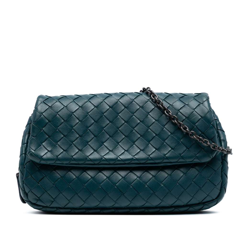 Bottega Veneta Mini Nappa Intrecciato Expandable Chain Crossbody