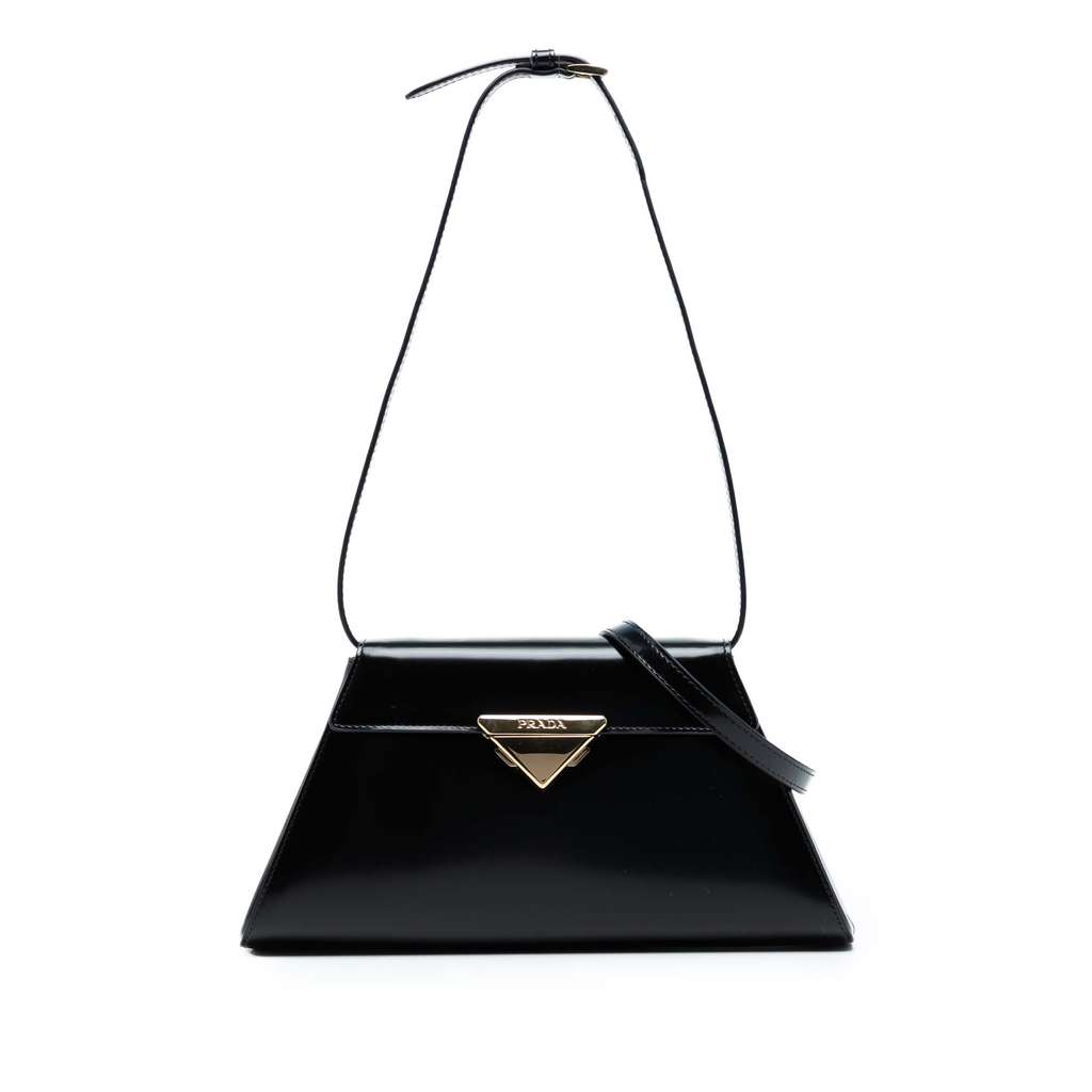 Prada Medium Brushed Leather Satchel