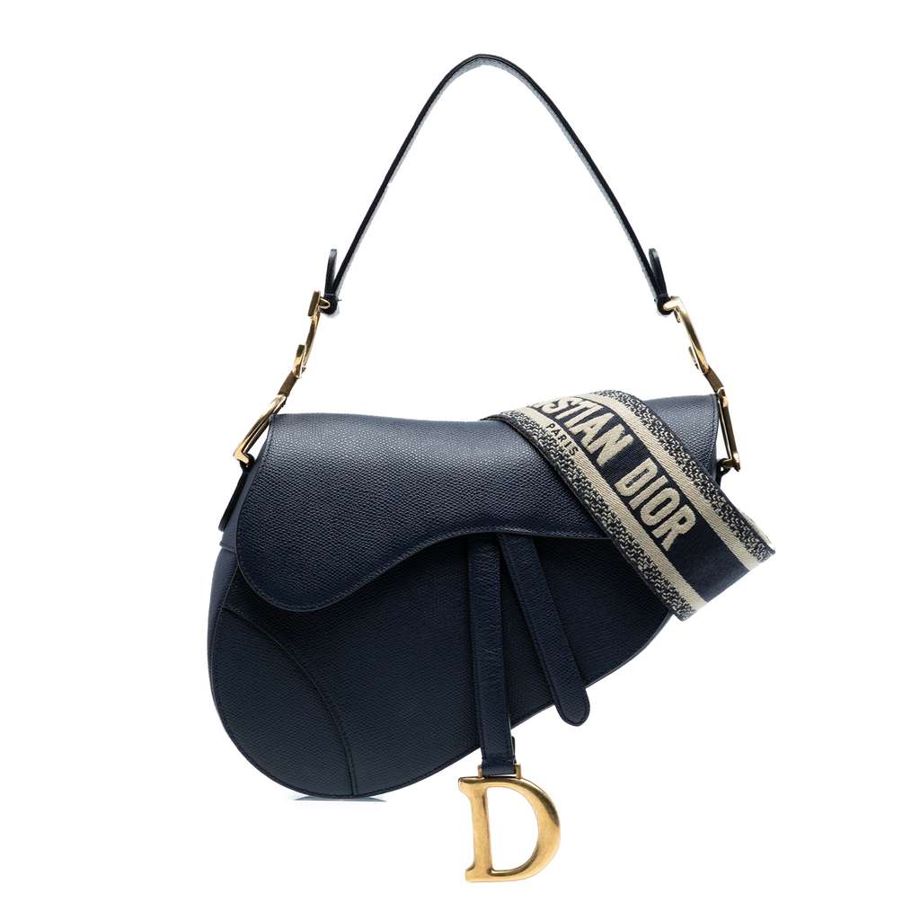 Dior Grained Calfskin Saddle Bag
