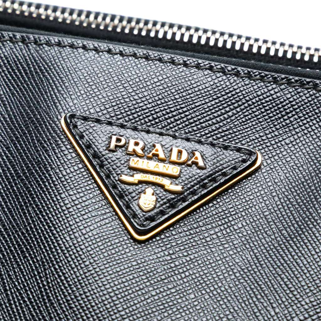Prada Medium Saffiano Lux Galleria Double Zip Satchel - Side view