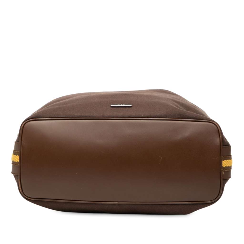 Gucci Canvas Web Shoulder Bag - Image 6