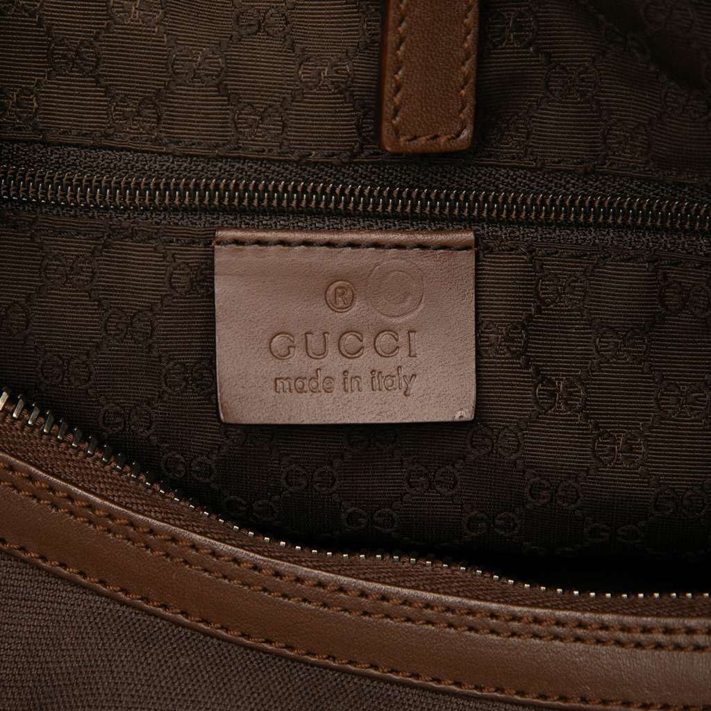 Gucci Canvas Web Shoulder Bag - Side view