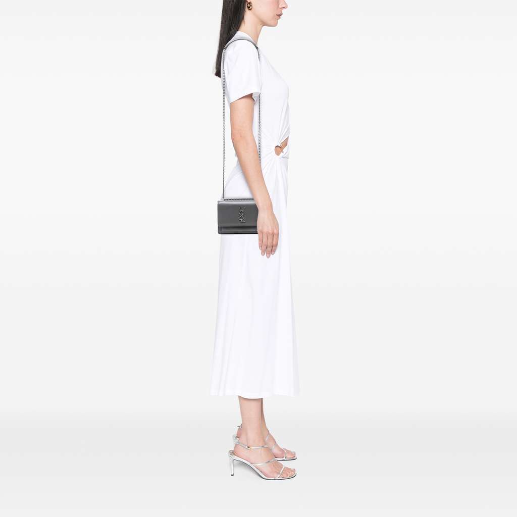 Saint Laurent Small Leather Monogram Sunset Crossbody - Detail 2