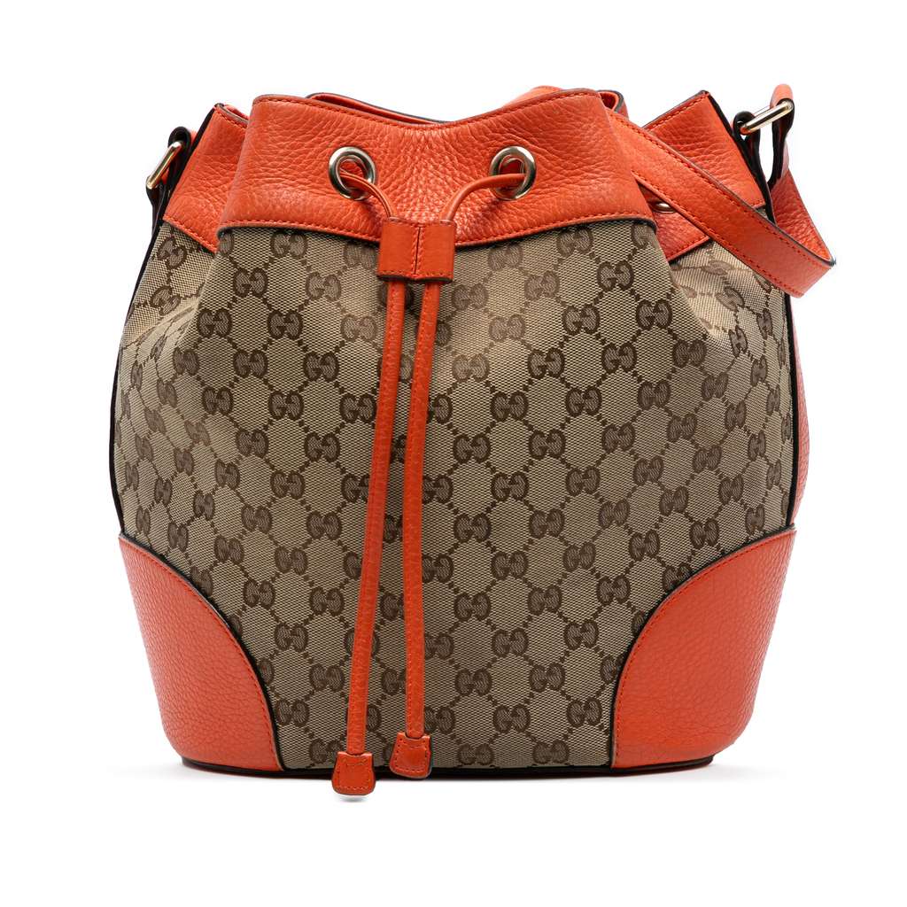 Gucci GG Canvas Drawstring Bucket Bag