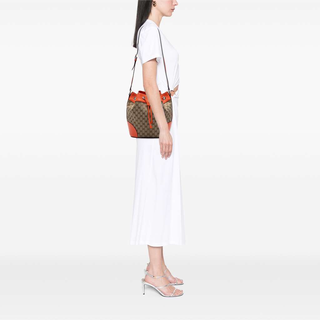 Gucci GG Canvas Drawstring Bucket Bag - Detail 2