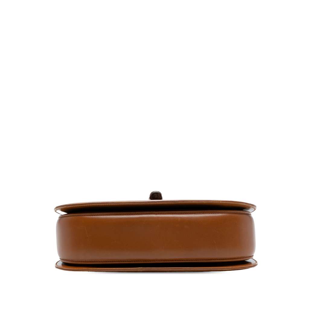 Gucci Small Grained Calfskin Bamboo Top Handle Bag - Image 6