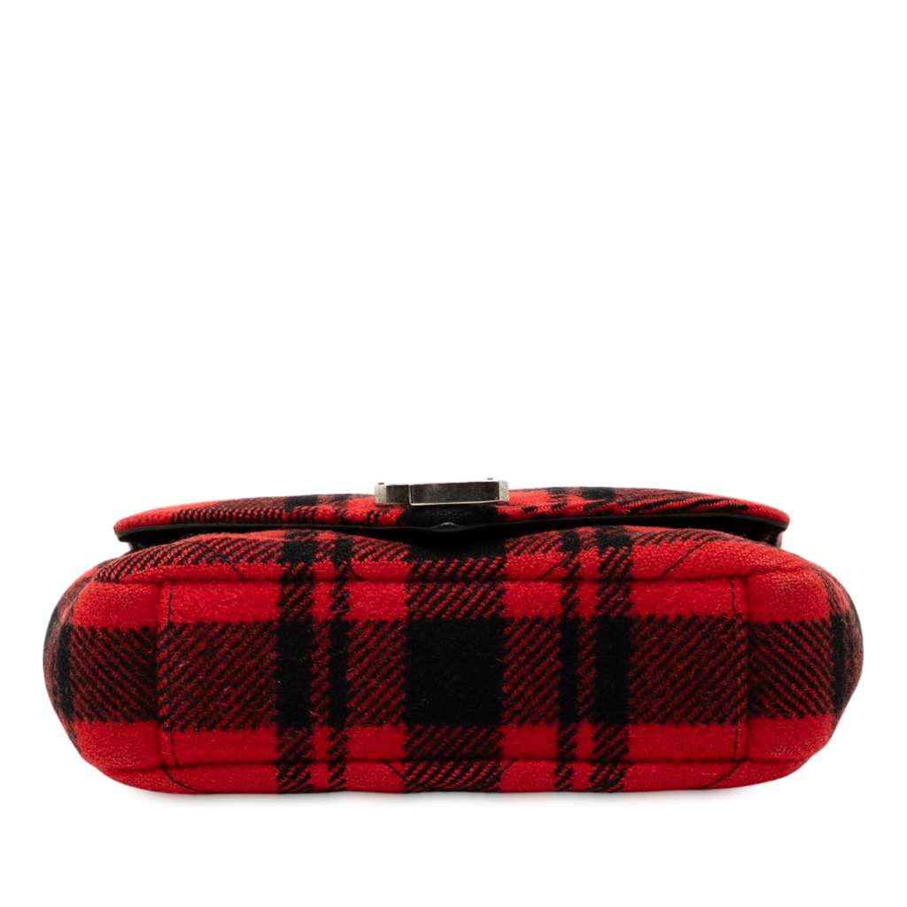 Saint Laurent Baby Chevron Tartan Wool Monogram Classic Chain Bag - Image 6