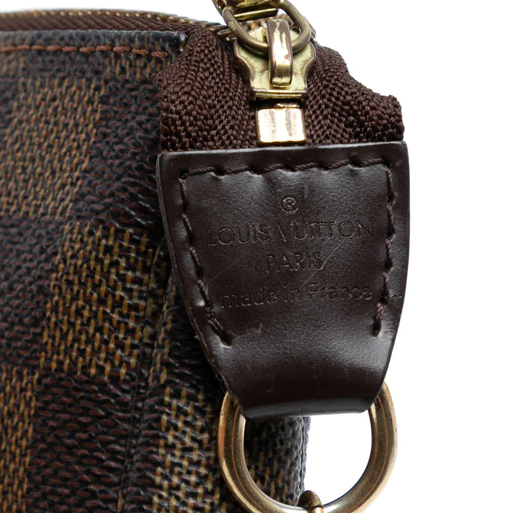 Louis Vuitton Damier Ebene Mini Pochette Accessoires - Side view