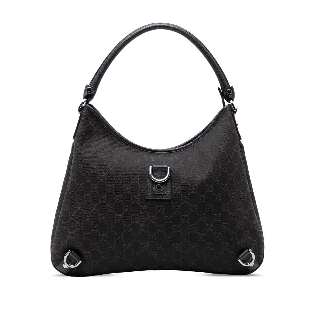 Gucci GG Denim Abbey D Ring Shoulder Bag