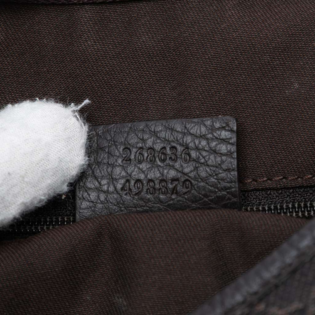 Gucci GG Denim Abbey D Ring Shoulder Bag - Detail 1