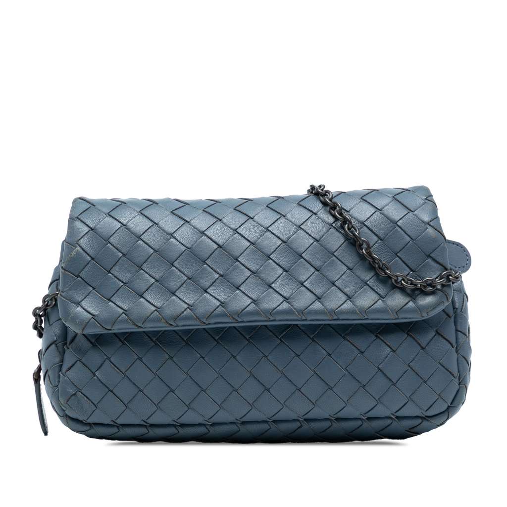 Bottega Veneta Mini Nappa Intrecciato Expandable Chain Crossbody