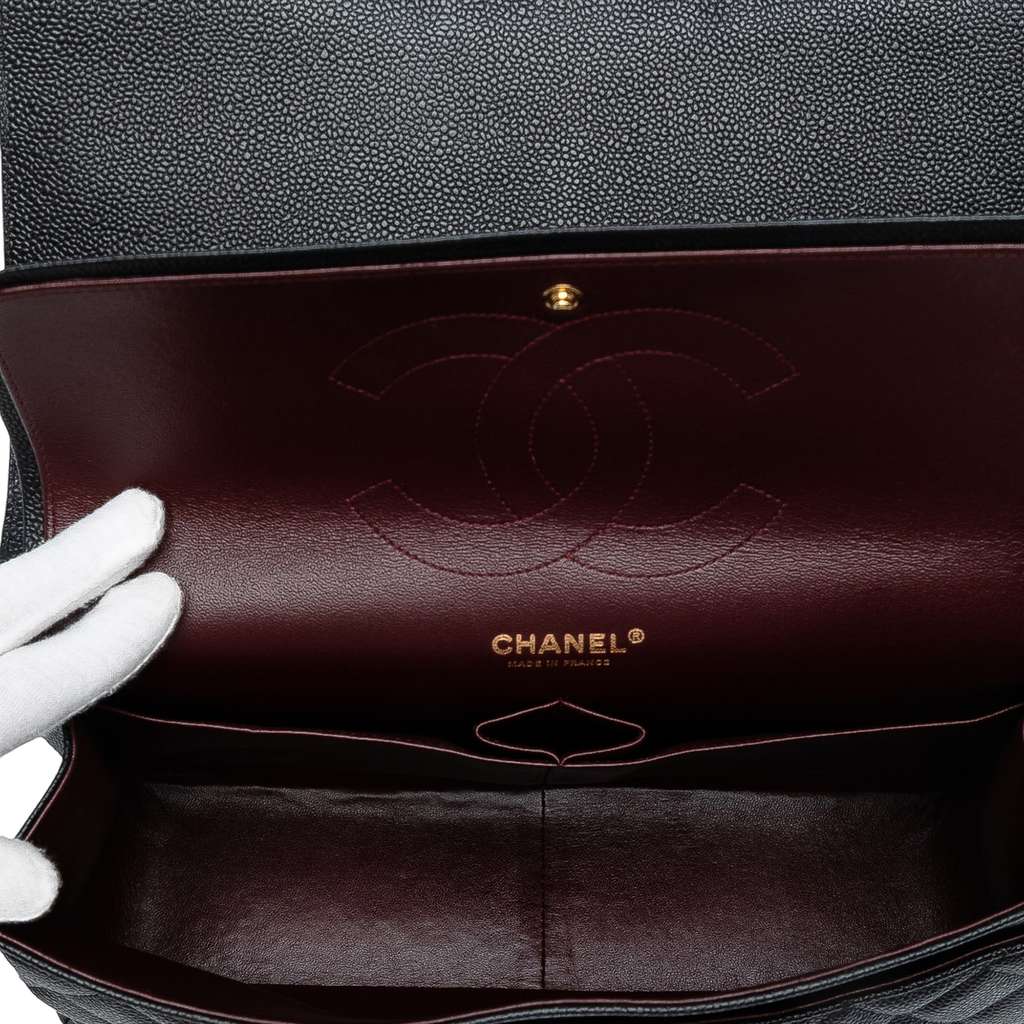 Chanel Jumbo Classic Caviar Double Flap - 4