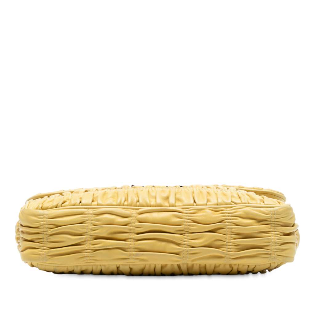 Prada Medium Nappa Gaufre Sound Chain Flap - Image 6