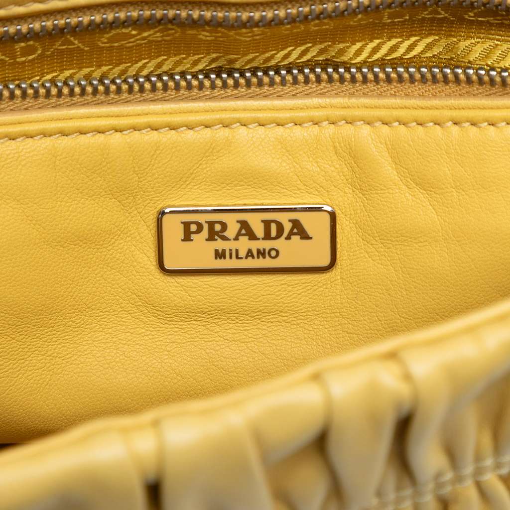 Prada Medium Nappa Gaufre Sound Chain Flap - Side view