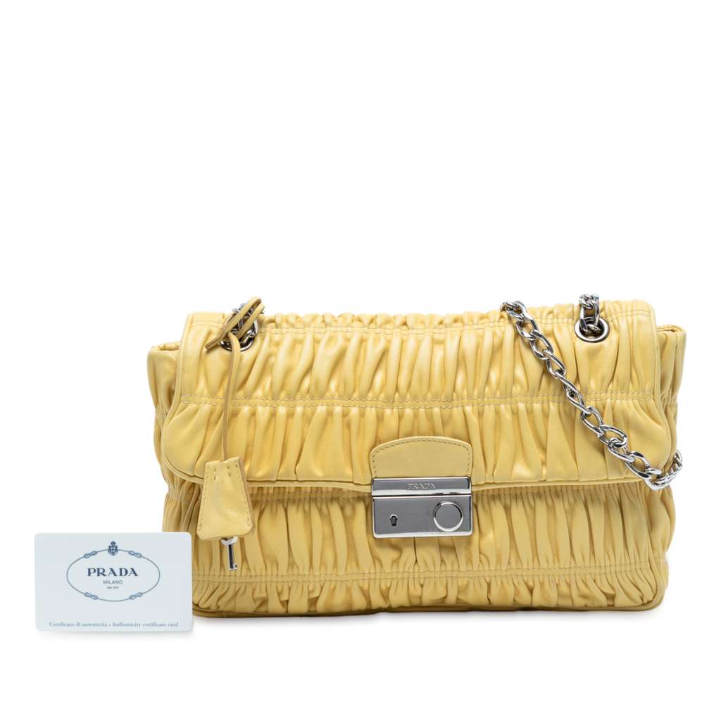Prada Medium Nappa Gaufre Sound Chain Flap - Detail 2