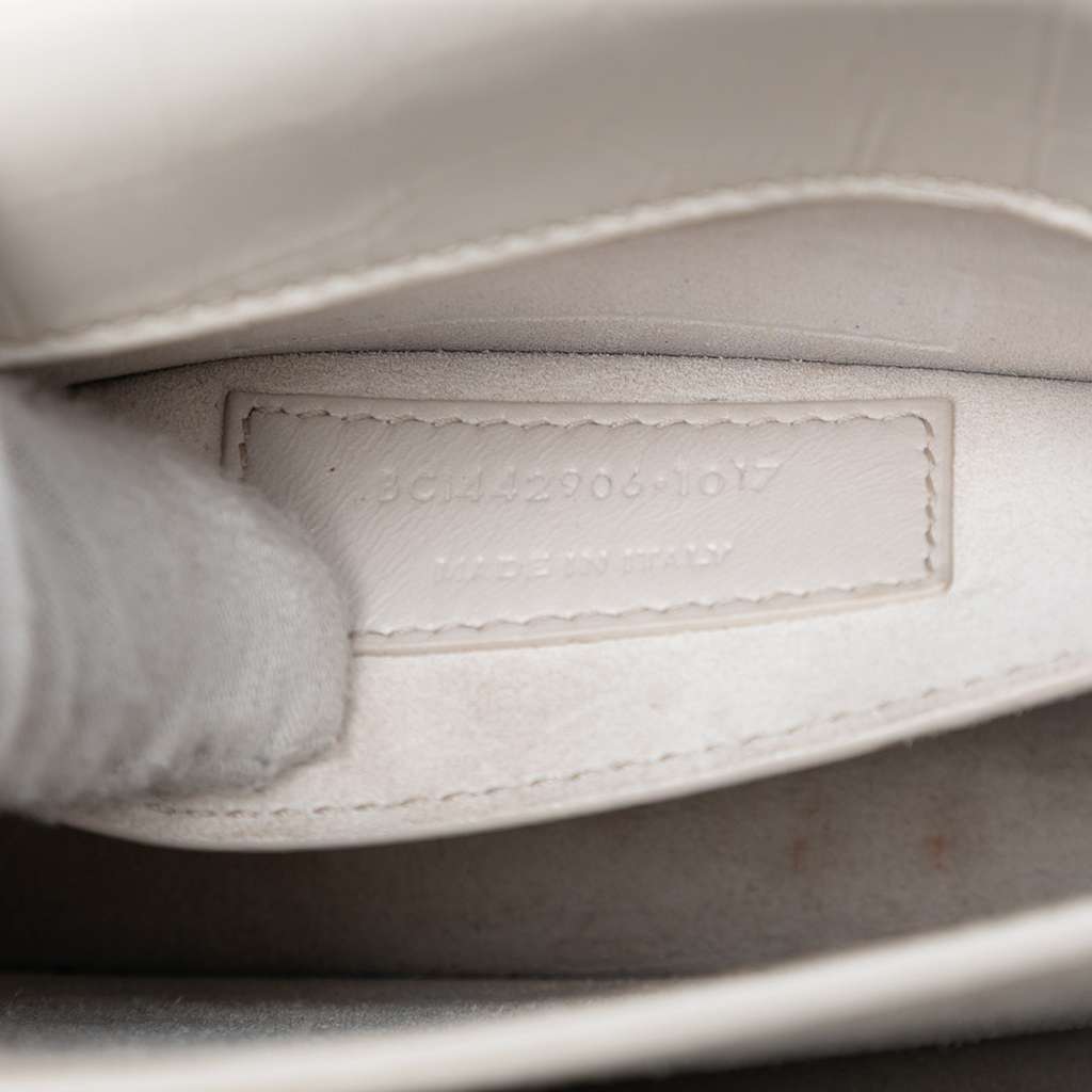 Saint Laurent Medium Croc Embossed Monogram Sunset Bag - Side view