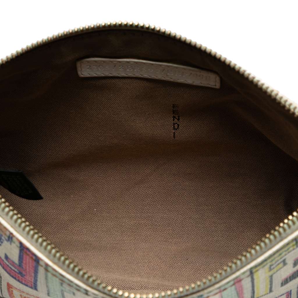 Fendi Multicolor Zucca Spalmati Chain Pochette - 4