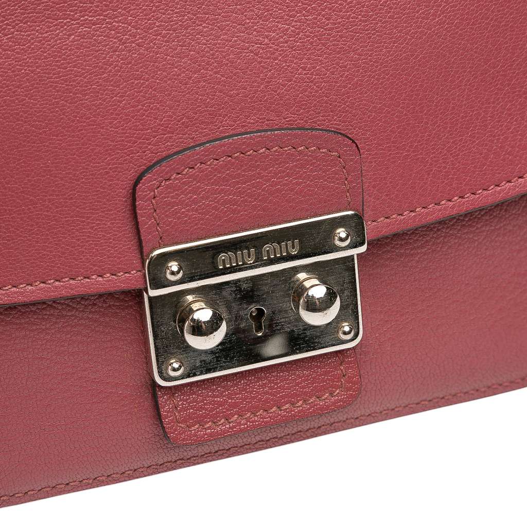 Miu Miu Leather Madras Crossbody - Detail 2