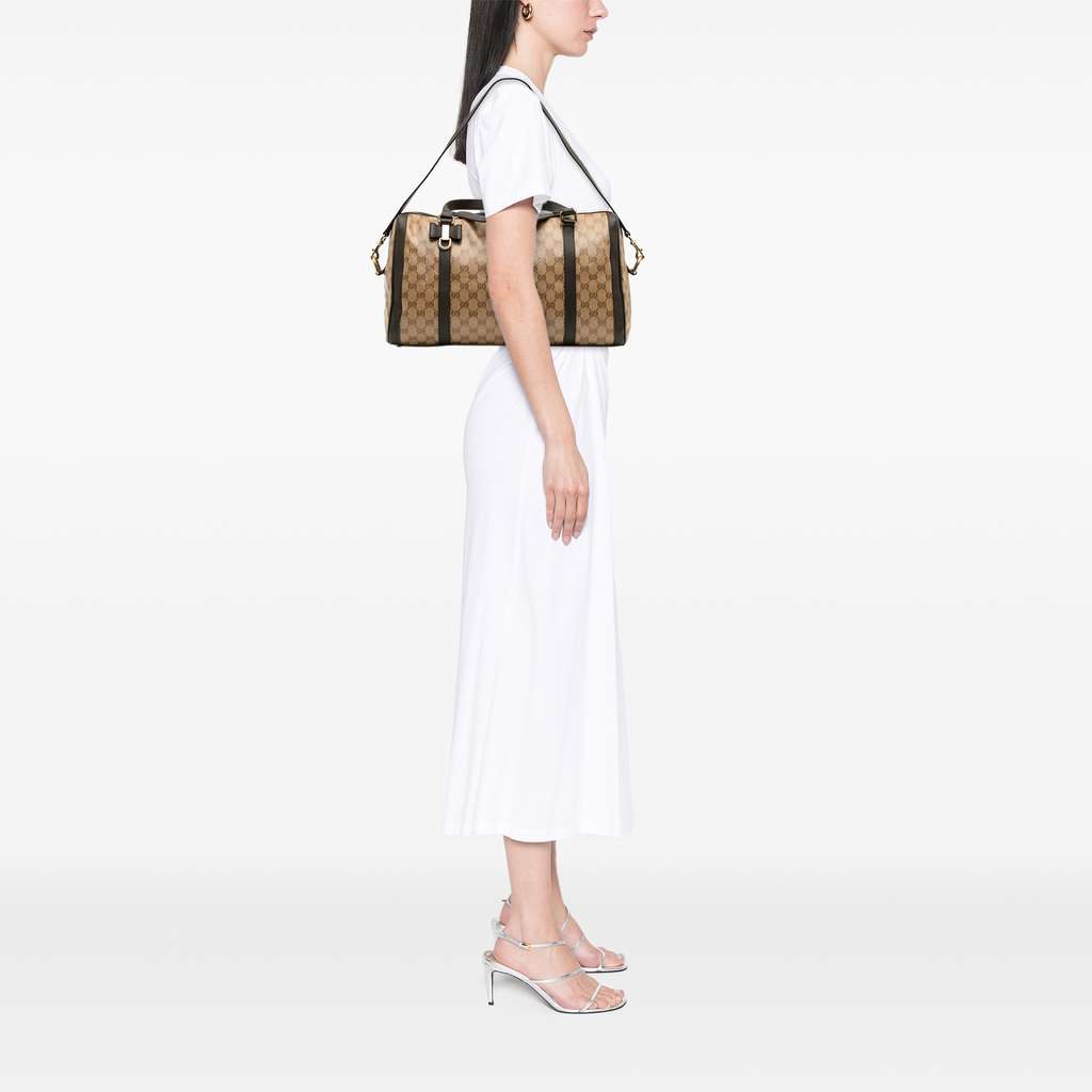 Gucci Large GG Crystal Duchessa Boston Bag - Image 14