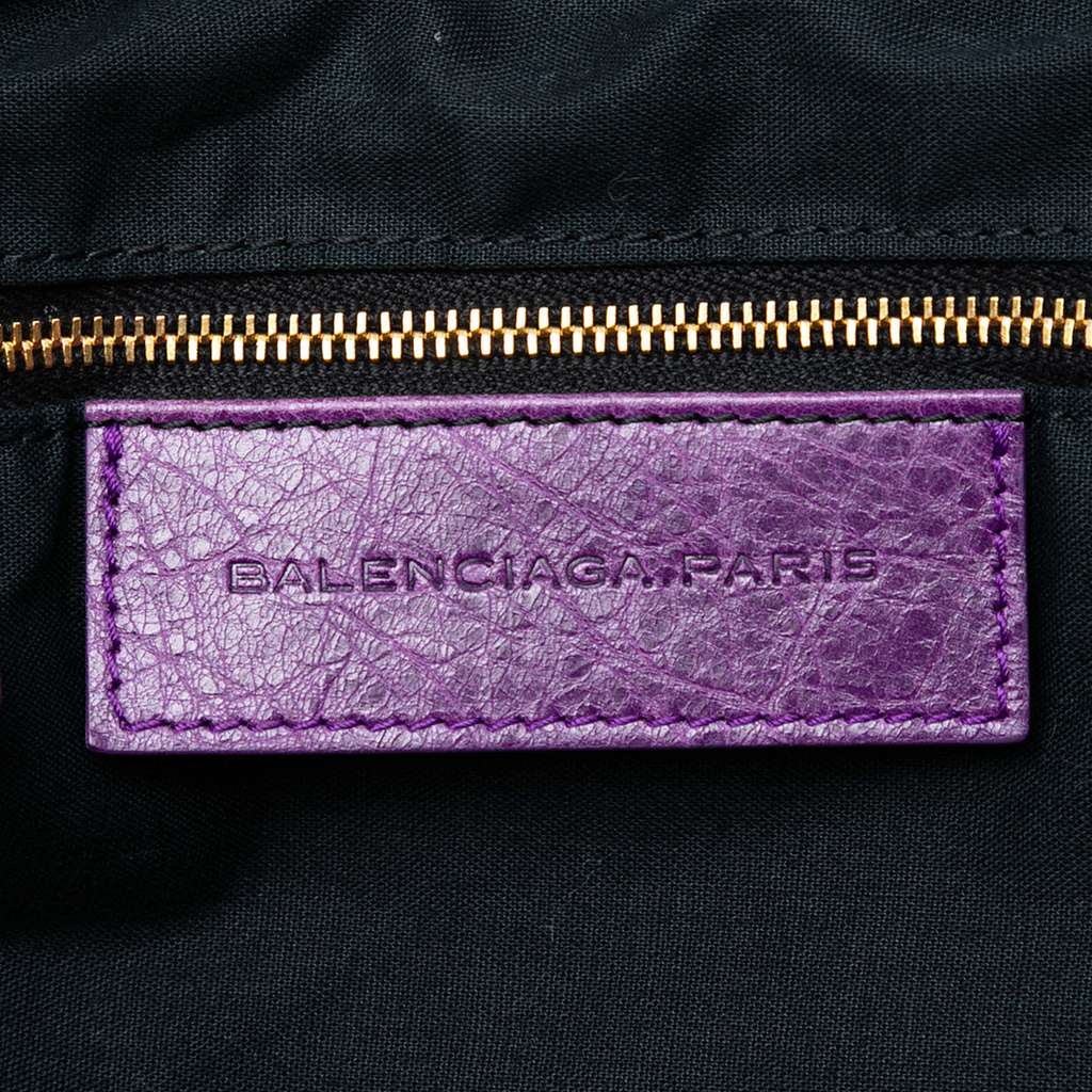 Balenciaga Lambskin Motocross Giant 12 Work Satchel - Side view