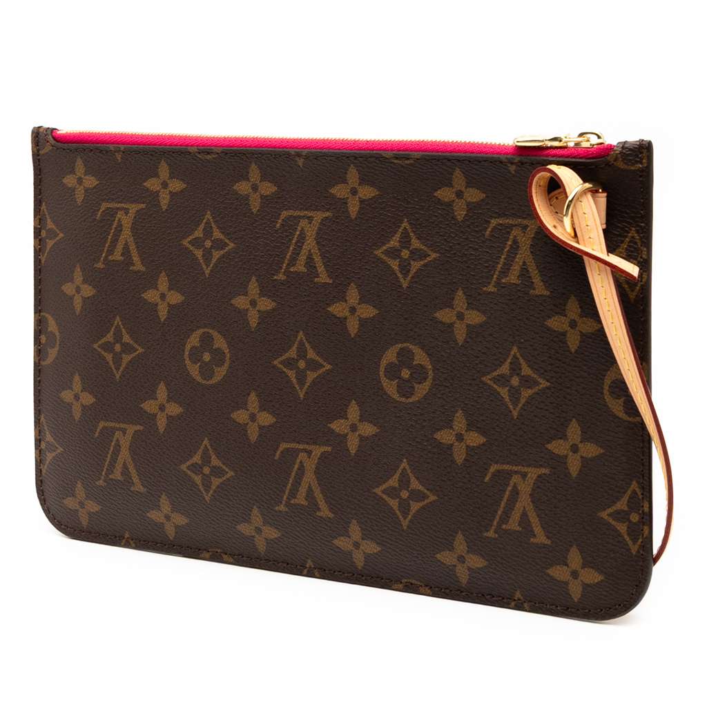 Louis Vuitton Monogram Neverfull Pouch - Back view