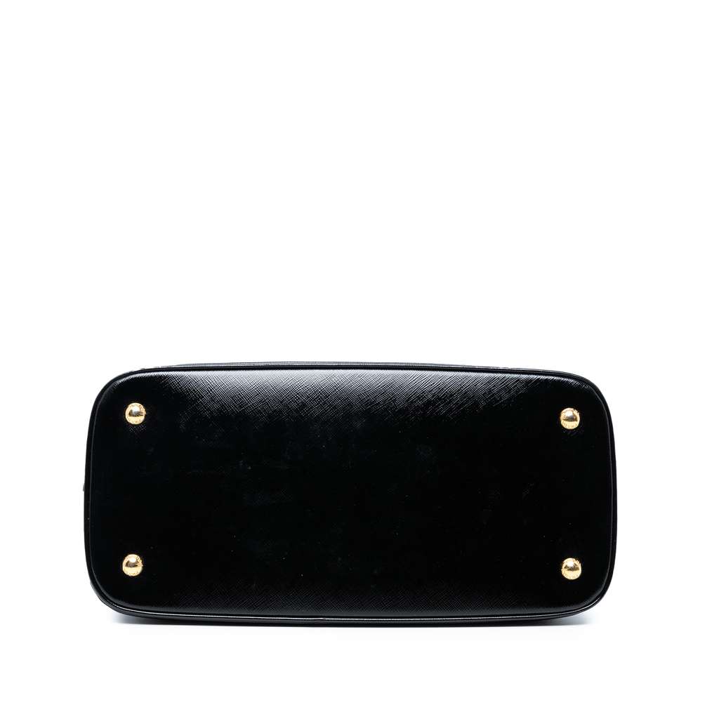 Prada Saffiano Vernice Promenade Dome Satchel - Image 6