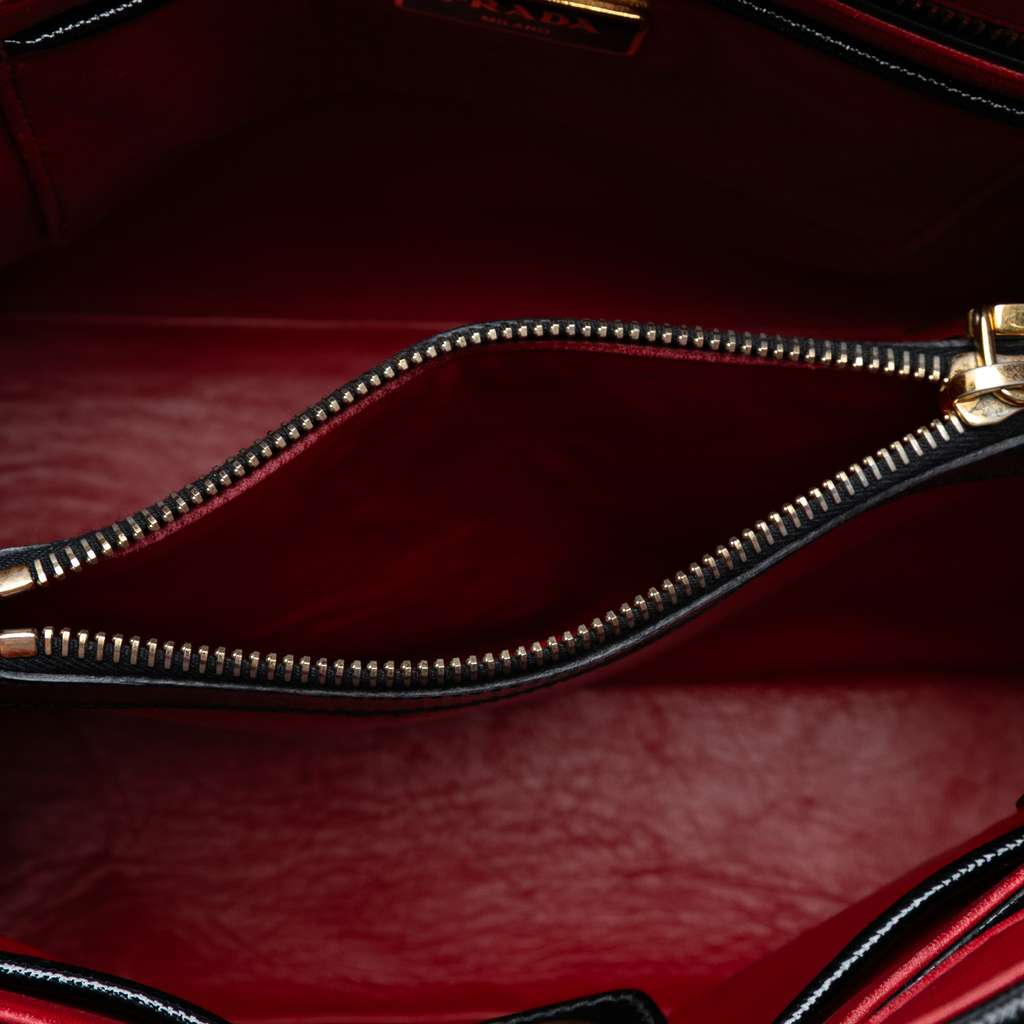 Prada Saffiano Vernice Promenade Dome Satchel - 4