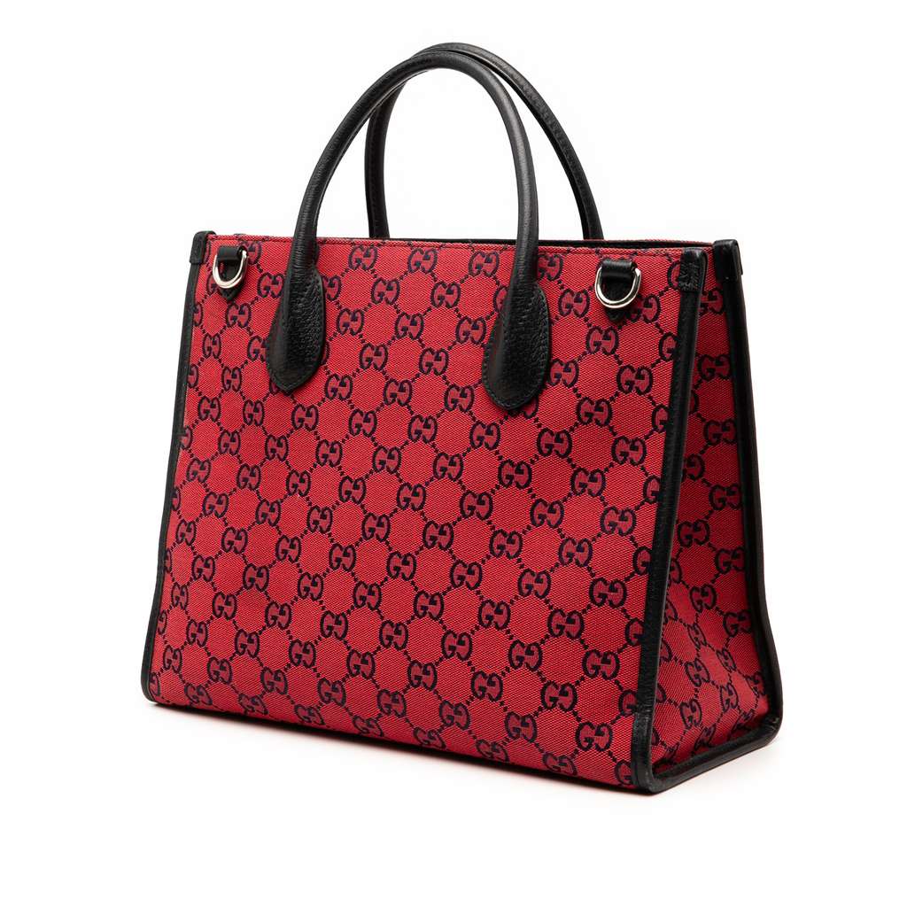 Gucci Small GG Canvas Interlocking G Tote - Back view