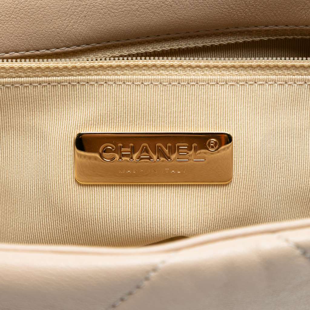 Chanel Medium Lambskin 19 Flap - Side view