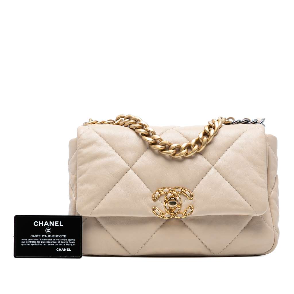 Chanel Medium Lambskin 19 Flap - Image 10