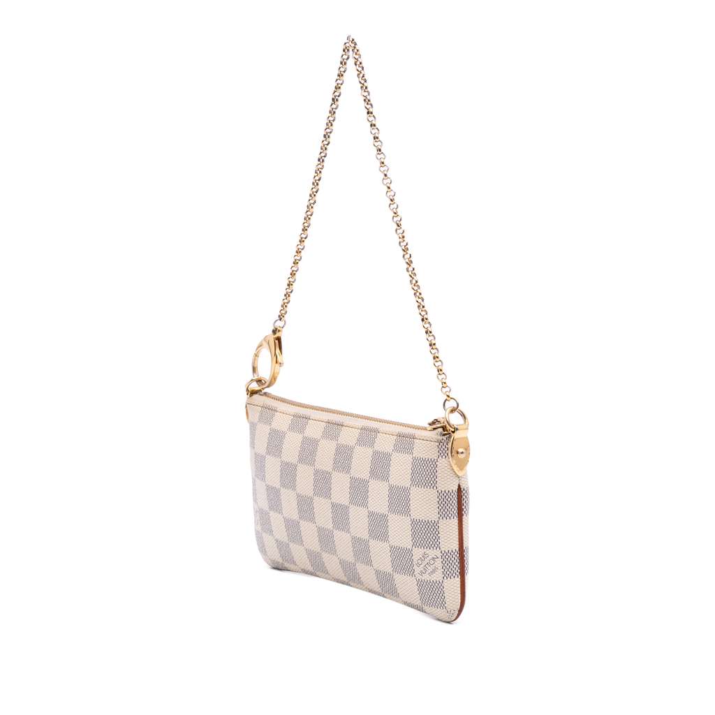 Louis Vuitton Damier Azur Pochette Milla MM - Back view