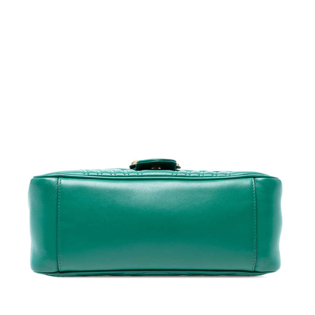 Gucci Small GG Marmont Matelasse Leather Top Handle Bag - Image 6